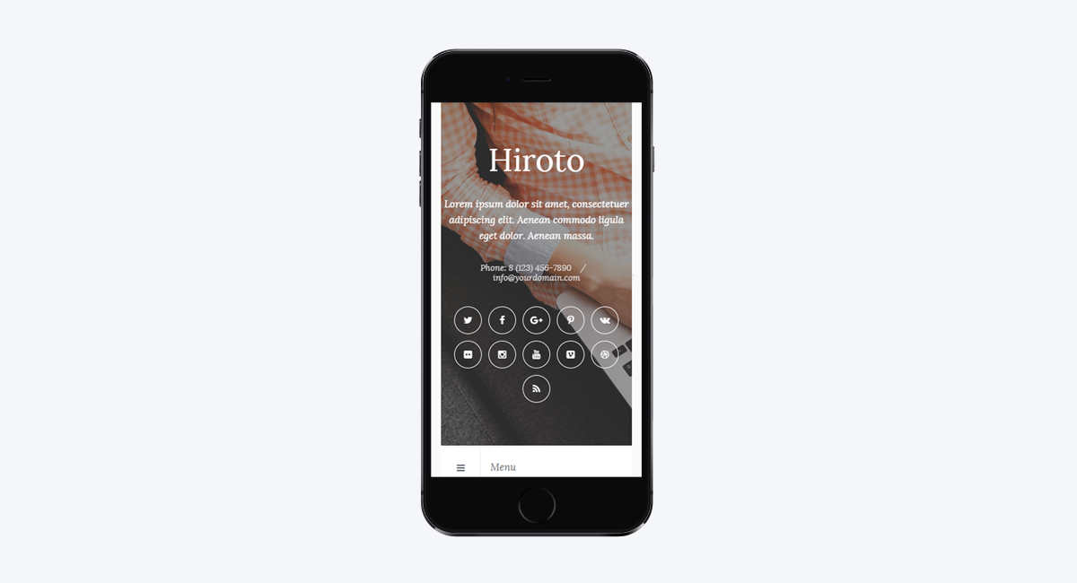 Hiroto - Responsive WordPress Blog Theme / Mobile